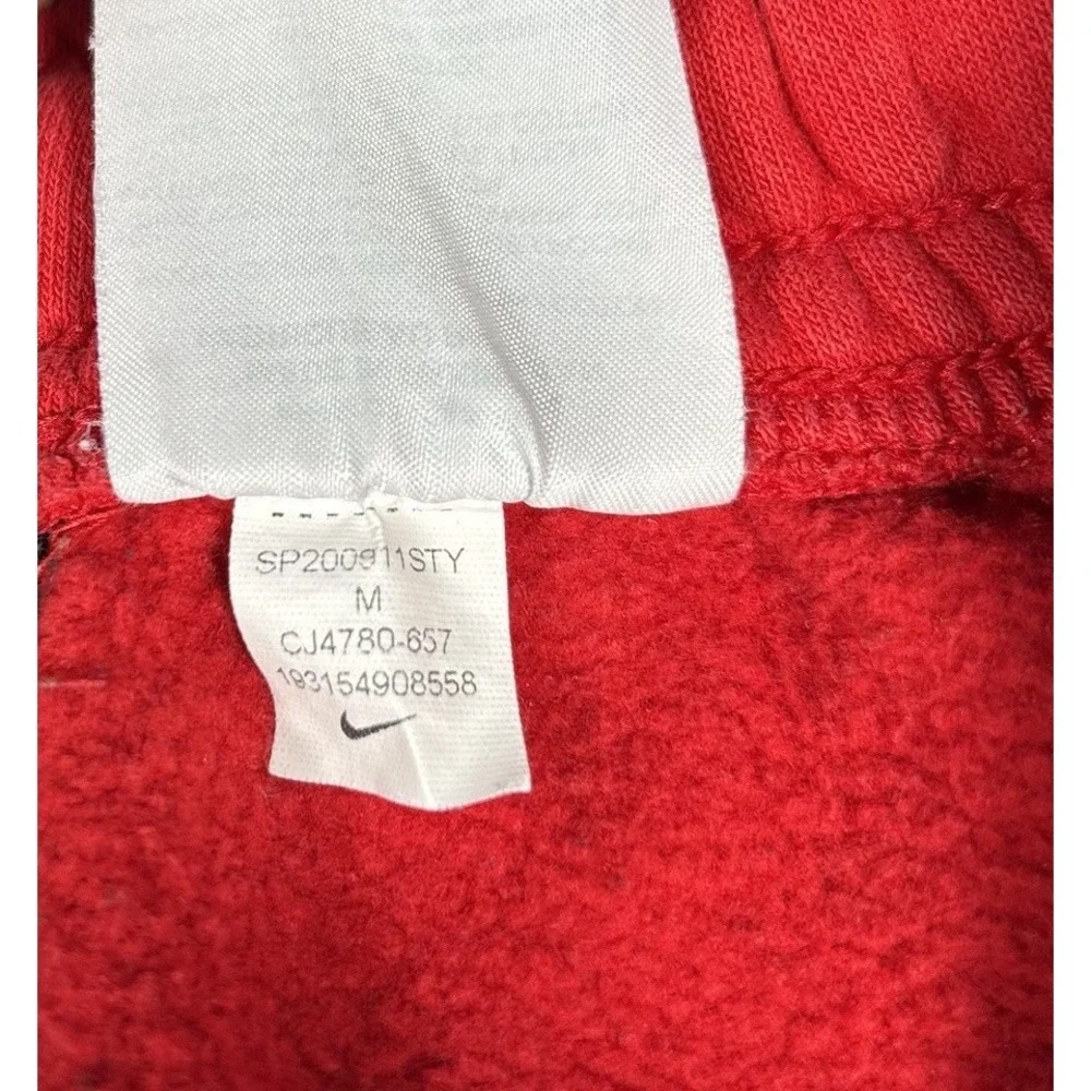 Nike Sportswear Sweat Shorts Mens M Red Club Fleece Graphic Just Do It Baggy